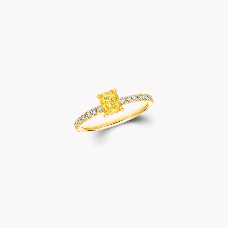 Foufou Radiant Yellow Diamond Ring