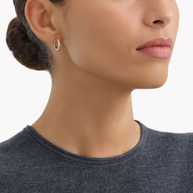 Laurence Graff Signature Pav&eacute; Diamond Hoop Earrings