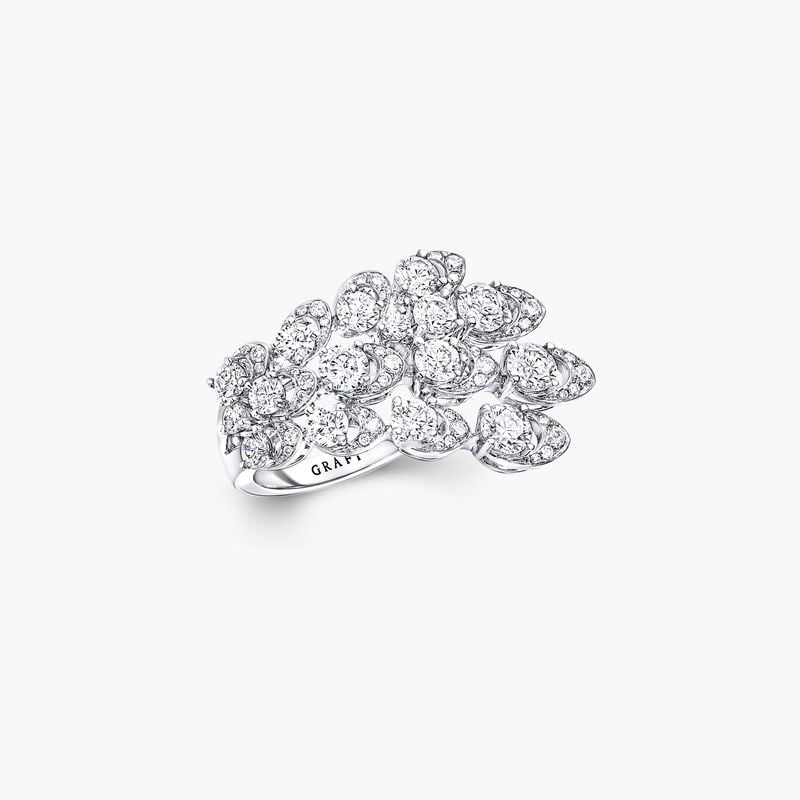 Bague en diamants motif Portail Graff