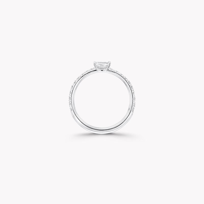 Foufou Horizontal Emerald Cut Diamond Ring