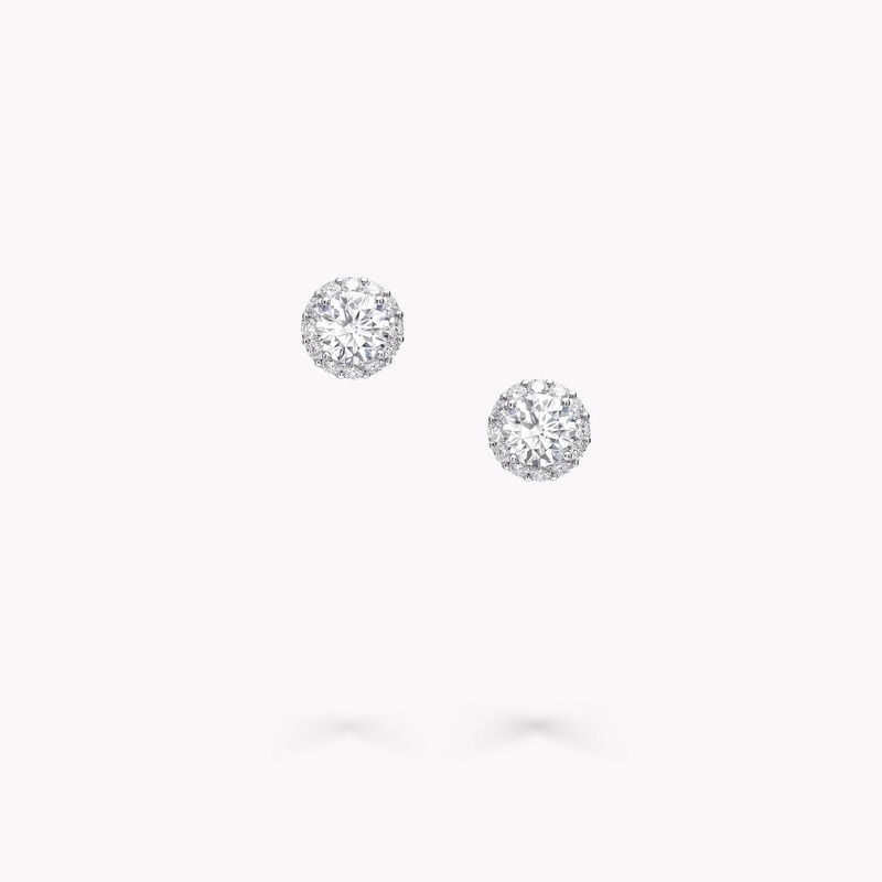 Icon Round Diamond Stud Earrings