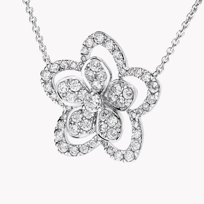 Wild Flower Large Diamond Pendant