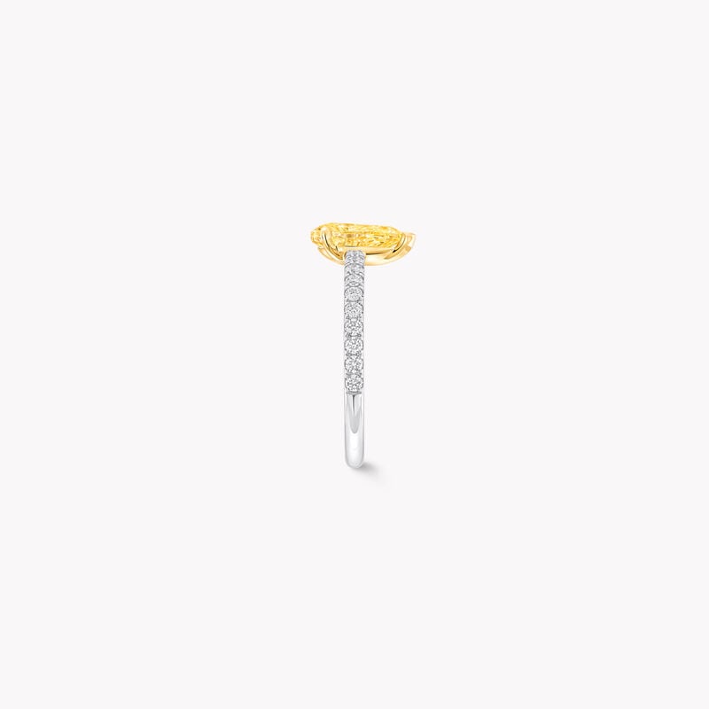 Foufou Pear Yellow Diamond Ring
