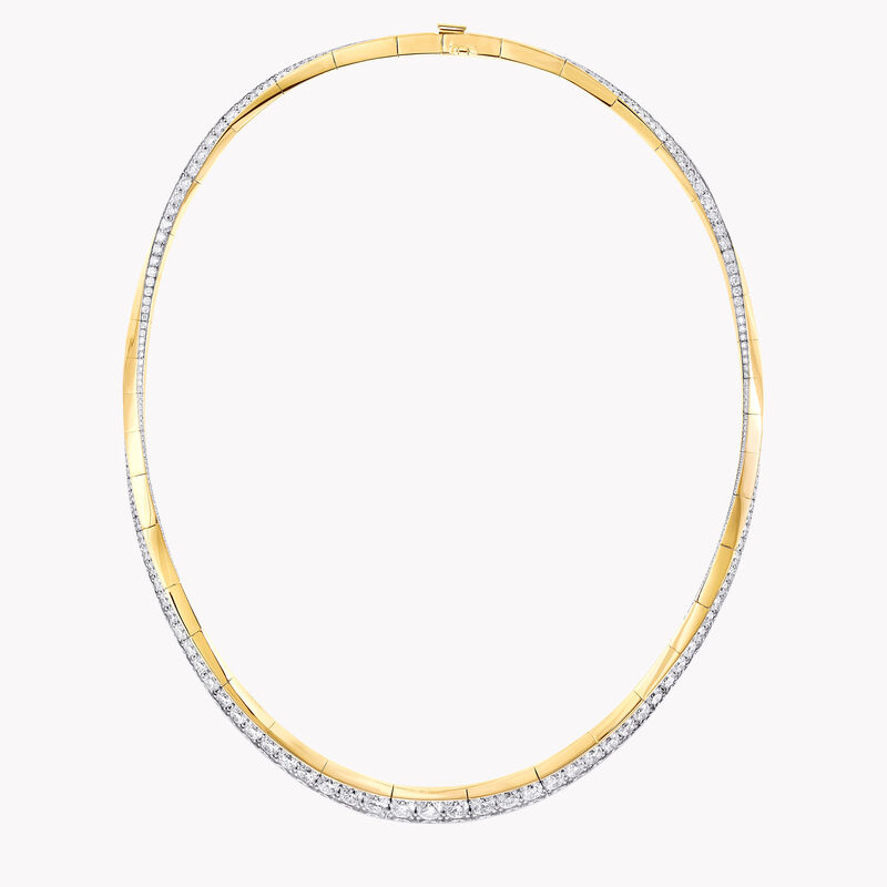 Spiral Diamond Necklace
