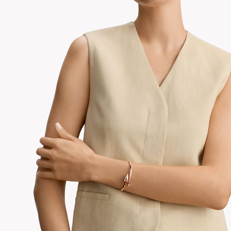 Follow Me Diamond Accent Bangle