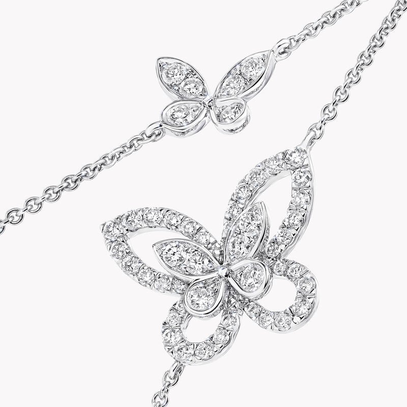 Butterfly Silhouette Diamond Mini Bracelet