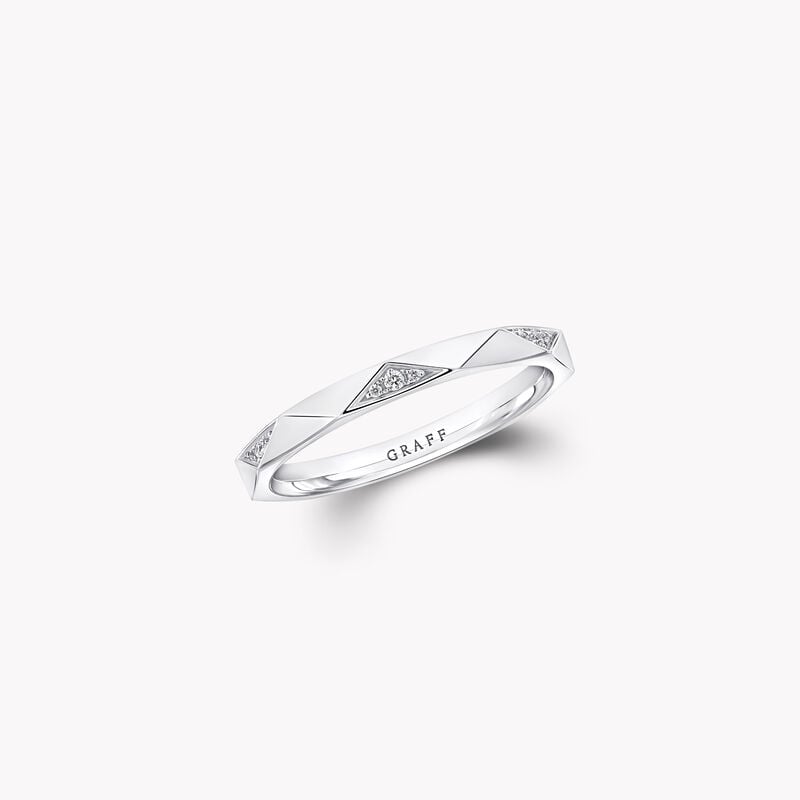 Laurence Graff Signature Faceted Diamond Band