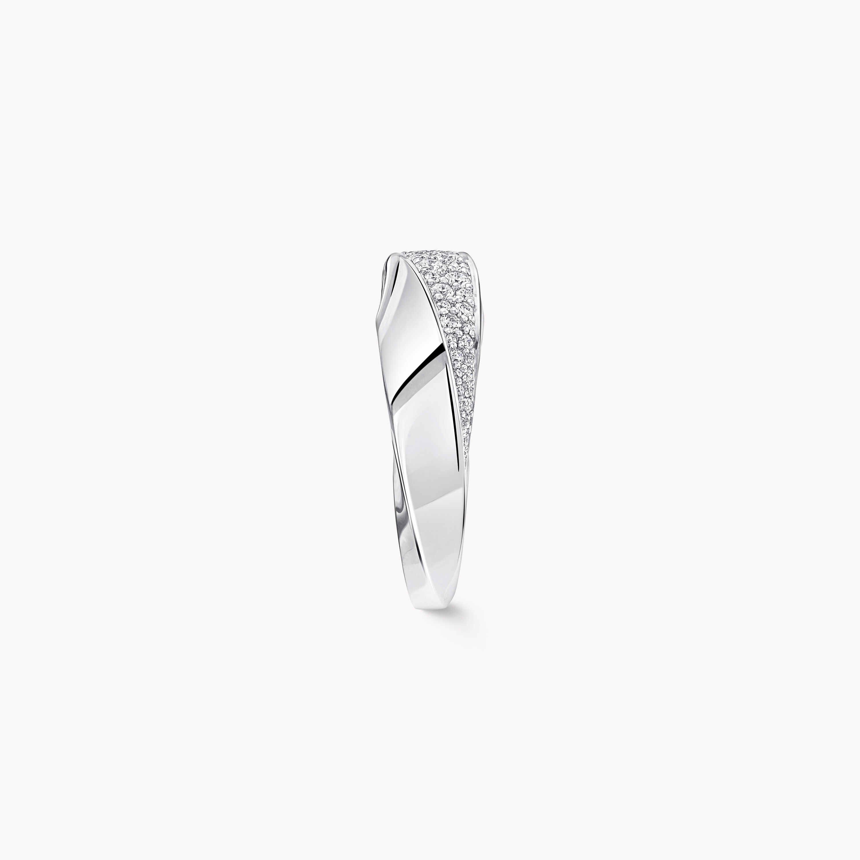 スパイラル ダイヤモンド リング, White Gold - Graff