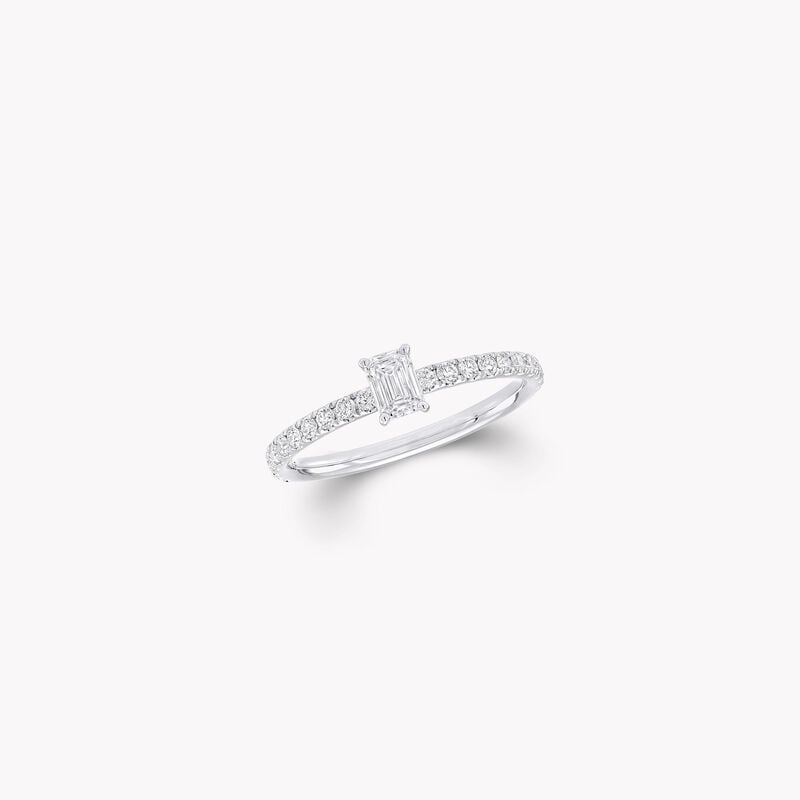 Bague Foufou avec diamant taille &eacute;meraude