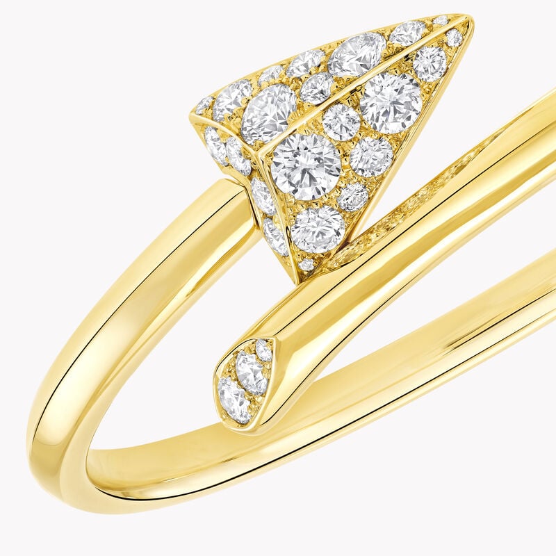 Follow Me Pav&eacute; Diamond Accent Bangle