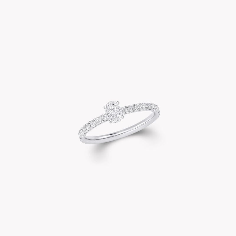 Bague Foufou avec diamant ovale