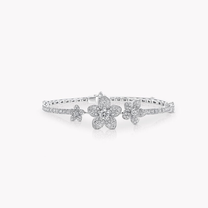 Wild Flower Pav&eacute; Diamond Bracelet