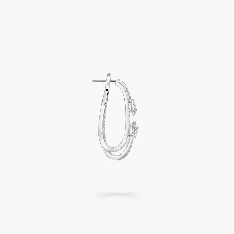 Duet Diamond Double Hoop Earrings
