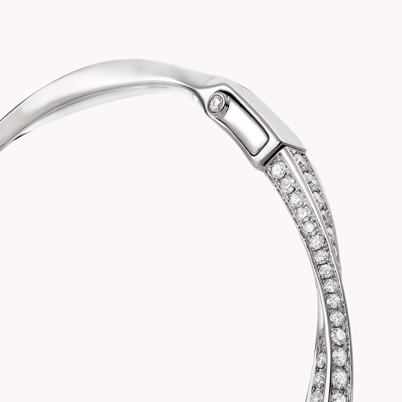 Spiral Pav&eacute; Diamond Bangle