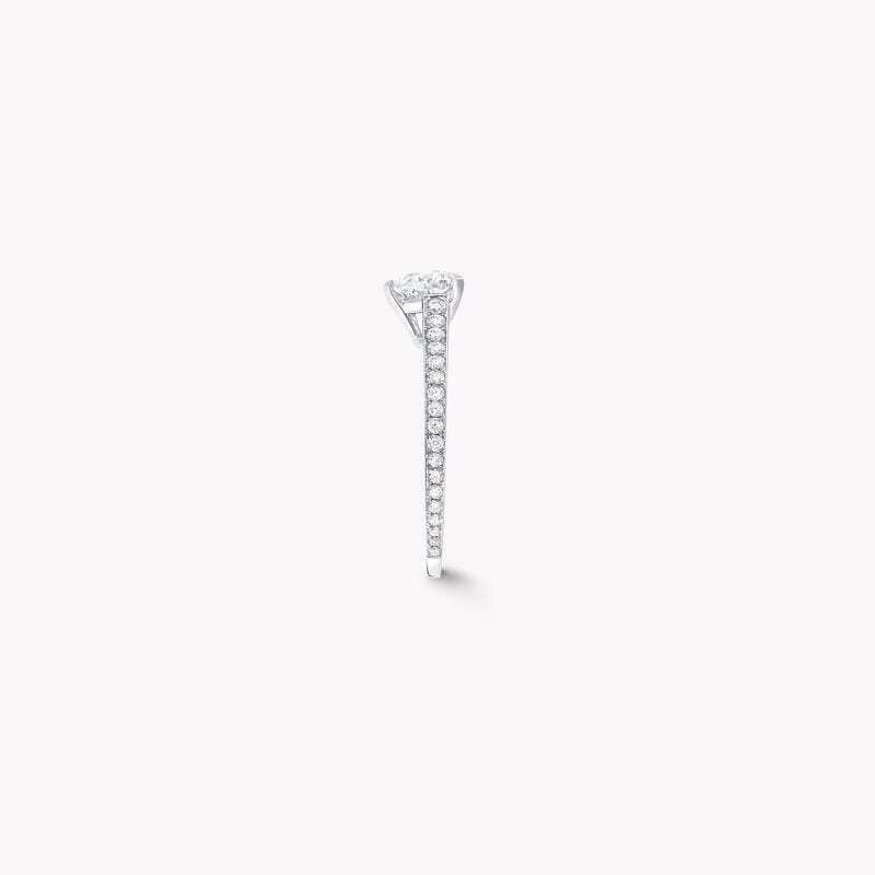 Flame Heart Shape Diamond Engagement Ring