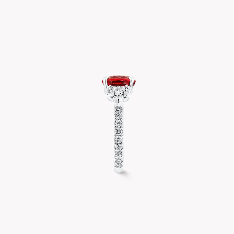 Promise Cushion Cut Ruby High Jewellery Ring