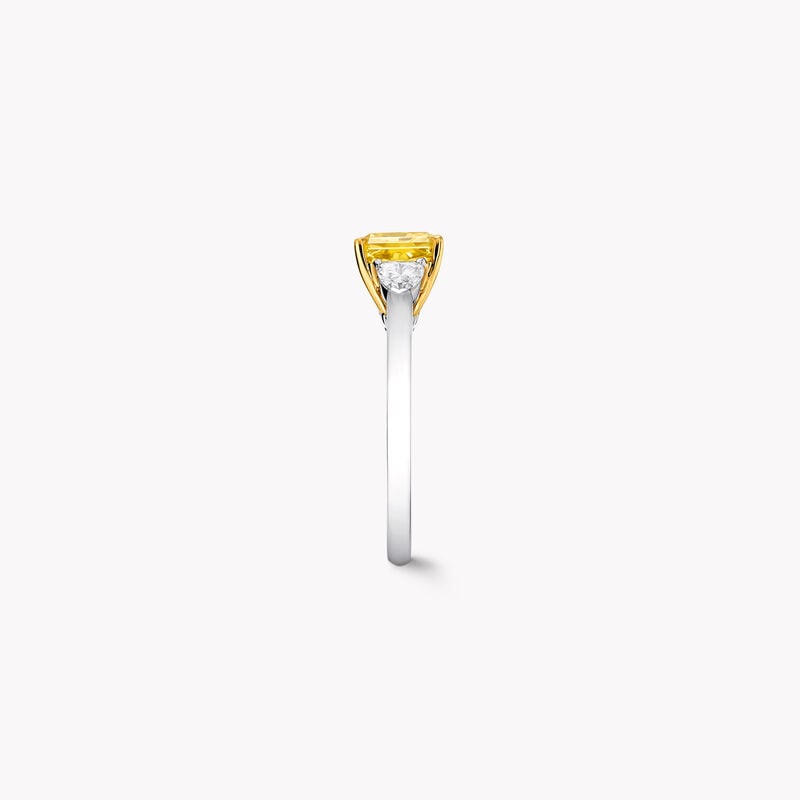 Promise Radiant Cut Yellow Diamond Engagement Ring