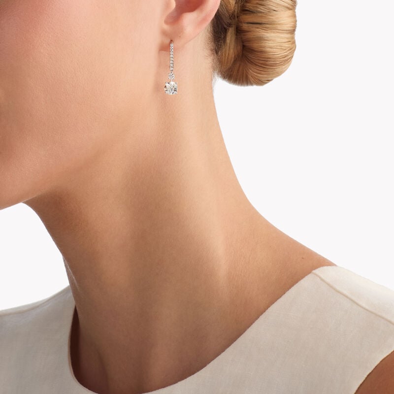 Round Diamond Solitaire Earrings