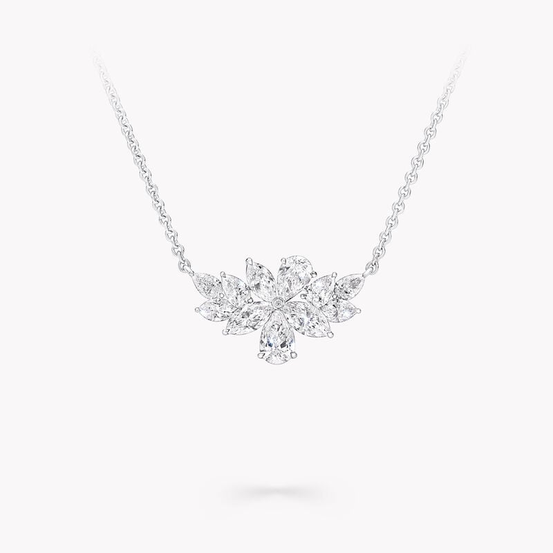 Pear Shape and Marquise Cut Diamond Pendant