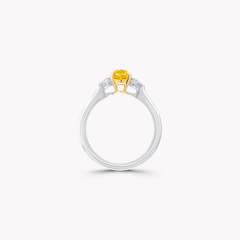 Promise Oval Yellow Diamond Engagement Ring