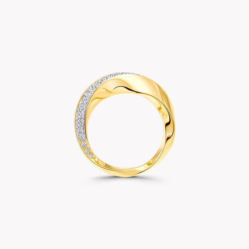 Spiral Diamond Ring