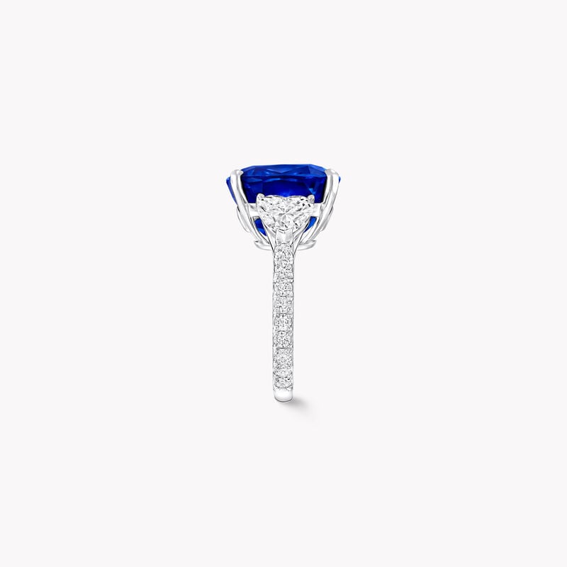 Sapphire Cushion Cut Solitaire Ring