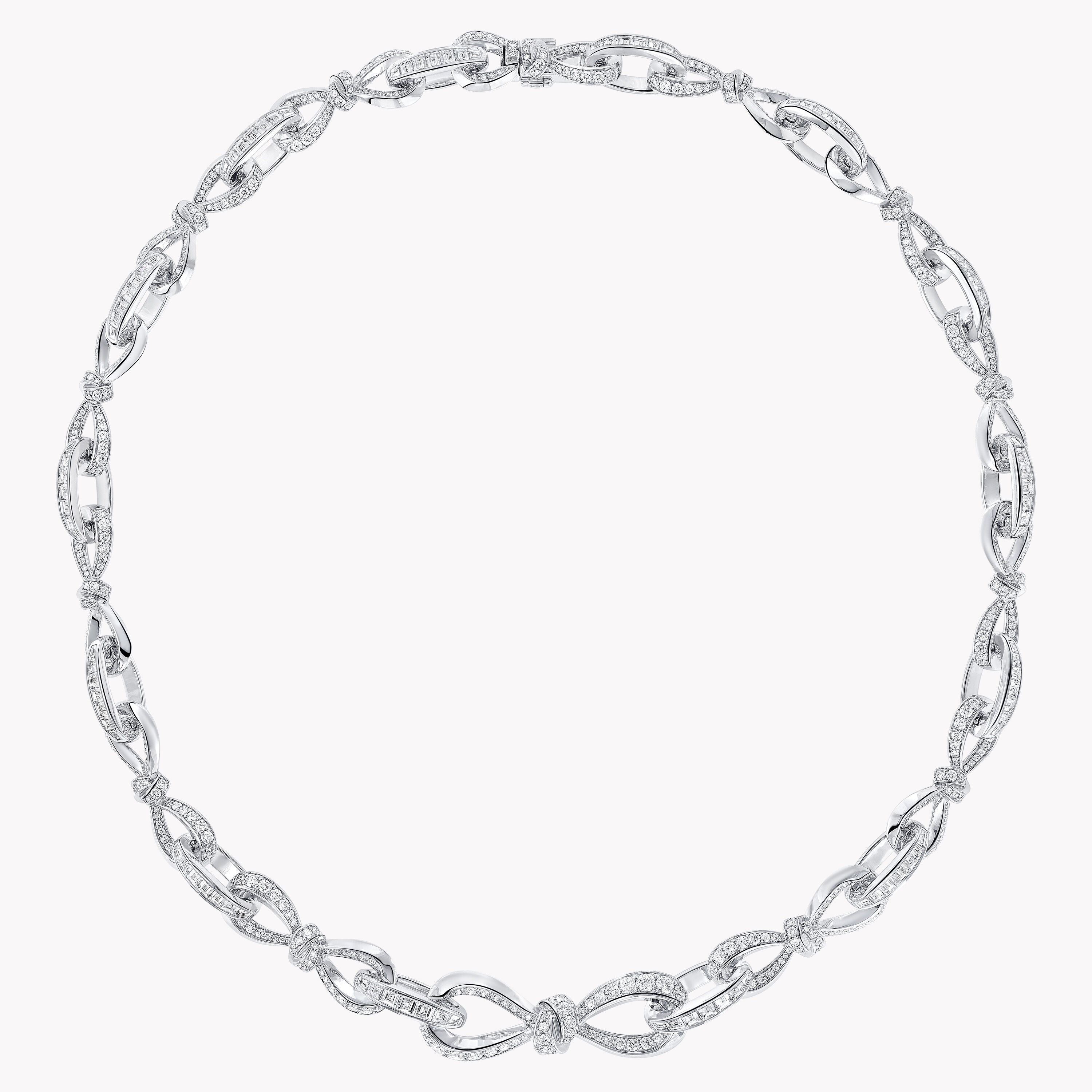 Tilda's Bow Diamond Link Necklace, - Graff