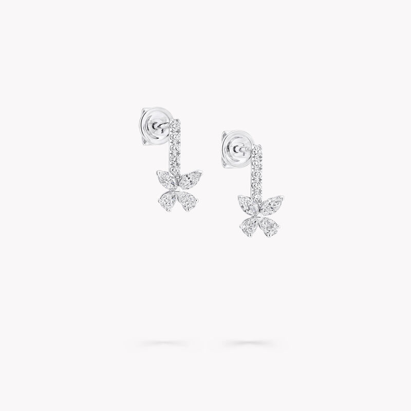 Butterfly Diamond Drop Earrings