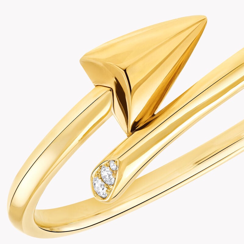 Follow Me Diamond Accent Bangle
