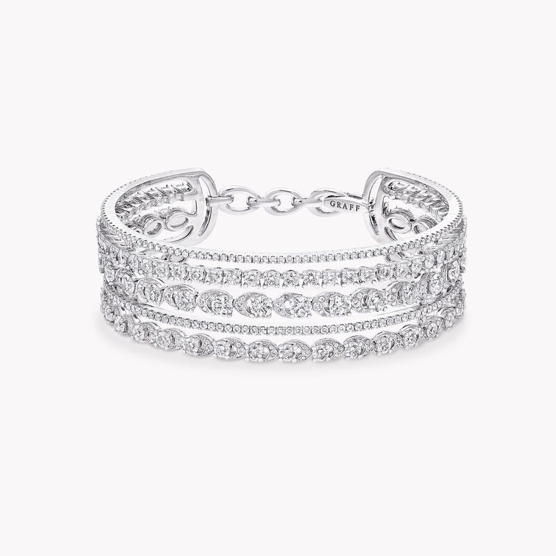 Graff Gateway Five Row Diamond Bangle