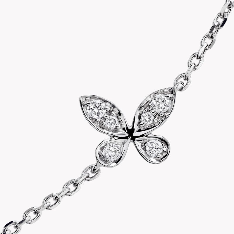 Pav&eacute; Butterfly Diamond Petite Bracelet