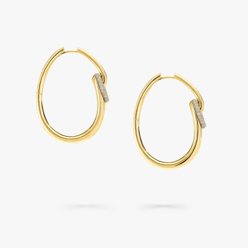 Be Together Diamond Hoop Earrings
