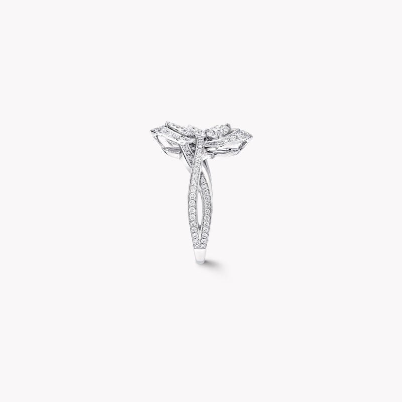 Bague en grappe de diamants Peony