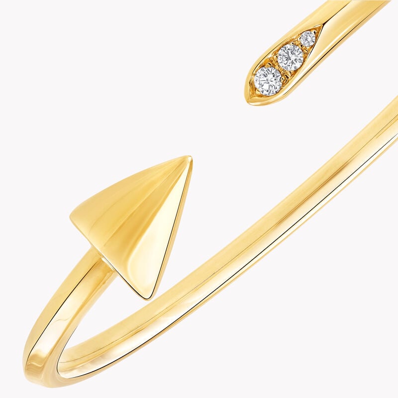 Follow Me Triple Diamond Bangle