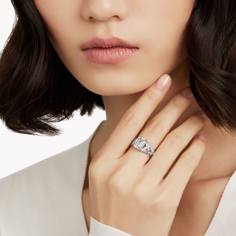 Threads Solitaire Diamond Ring
