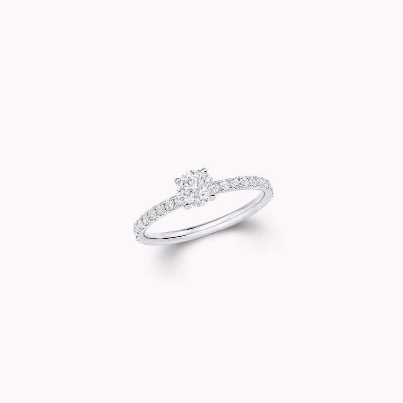 Bague Foufou avec diamant brillant rond 