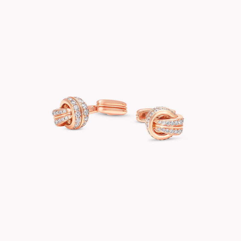 Love Knot Diamond Cufflinks