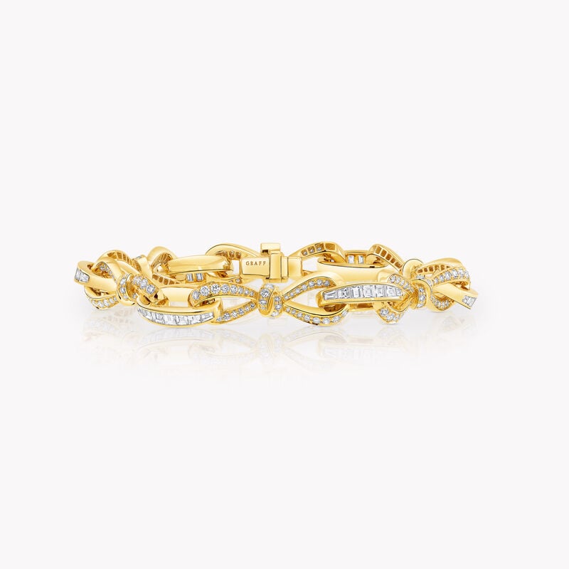 Tilda's Bow Diamond Link Bracelet