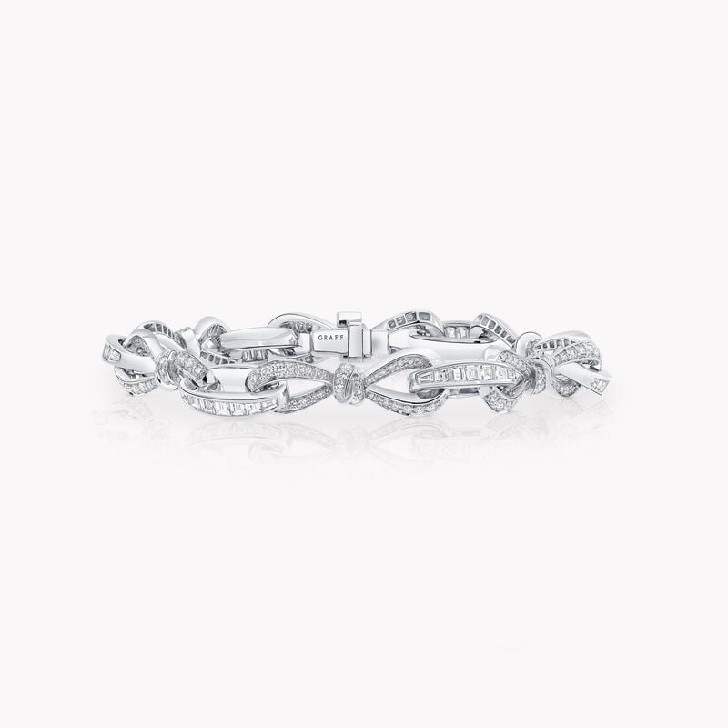 Tilda's Bow Diamond Link Bracelet