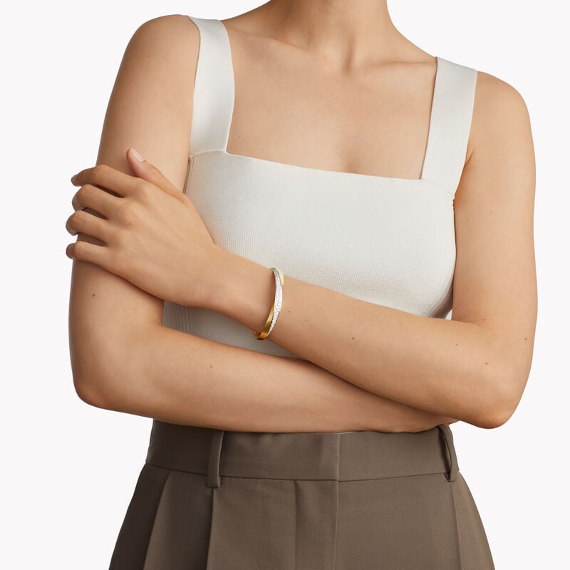 Spiral Diamond Bangle