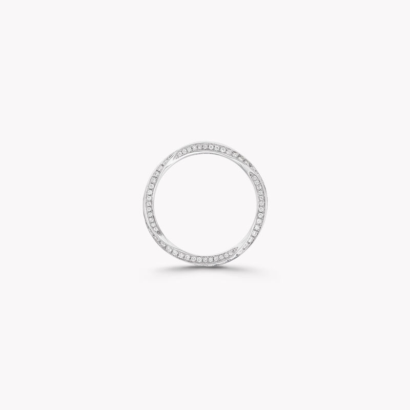 Spiral Pav&eacute; Diamond Band