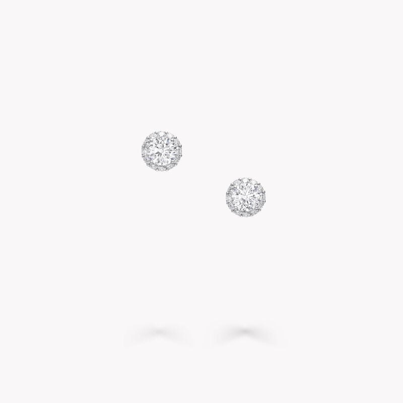 Icon圓形鑽石耳釘