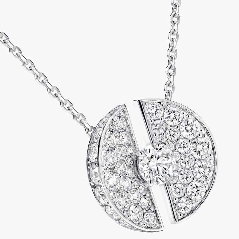 Night Moon Diamond Pendant