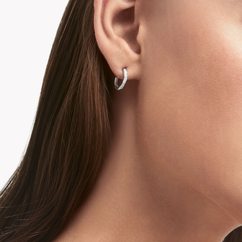 Laurence Graff Signature Pav&eacute; Diamond Hoop Earrings