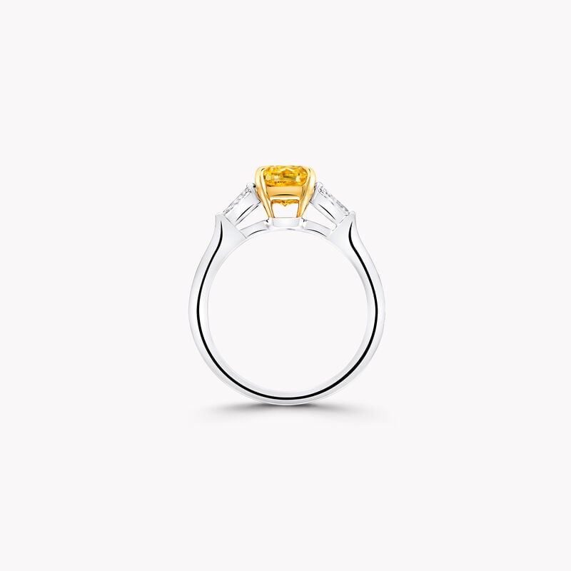 Promise Cushion Cut Yellow Diamond Engagement Ring