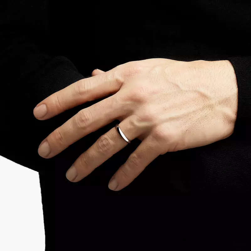D Shape Wedding Band
