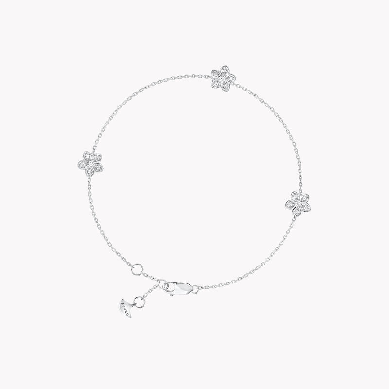 Wild Flower Petite Pav&eacute; Diamond Bracelet