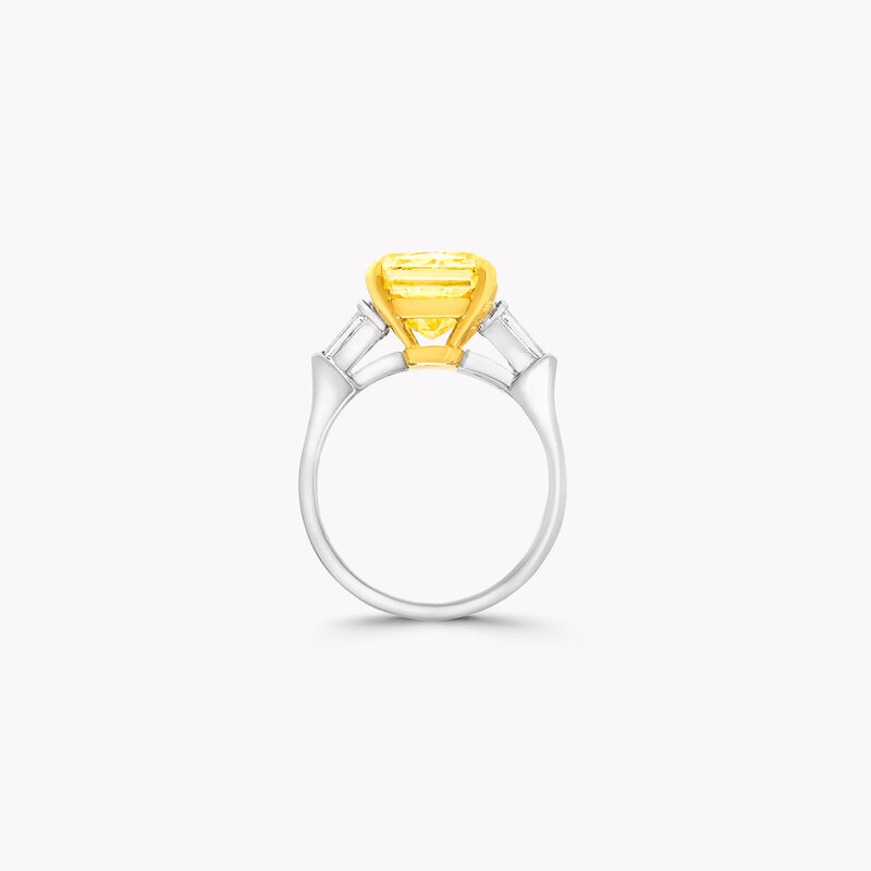 Promise Radiant Cut Yellow Diamond Engagement Ring