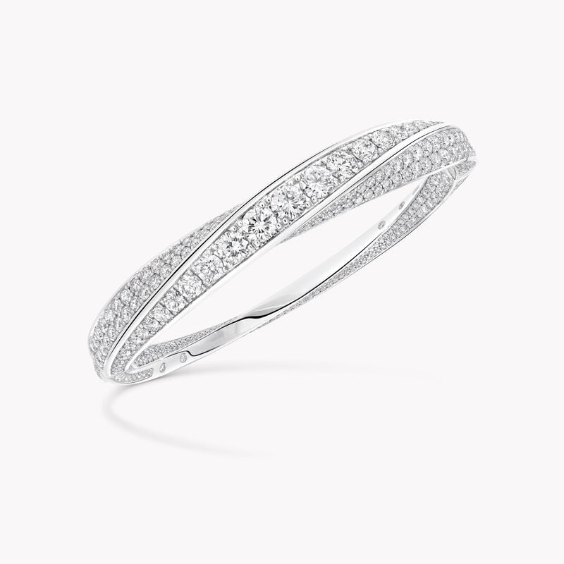 Bracelet rigide en diamant Spiral
