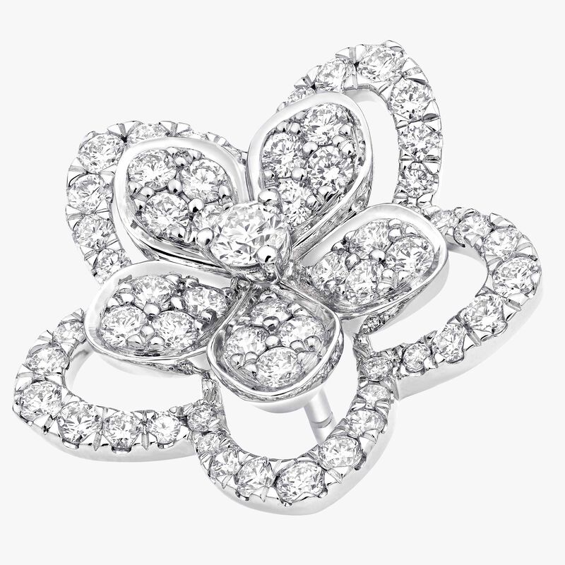 Wild Flower Large Diamond Stud Earrings